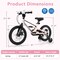16 Inch Pink Kids Bike, Lightweight Design with Detachable Training Wheels, Ideal for Ages 4 to 7